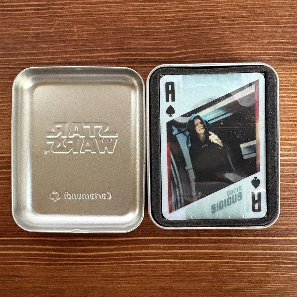 2011 Star Wars Playing Cards Cartamundi Holographic Deck Sealed w/ Tin